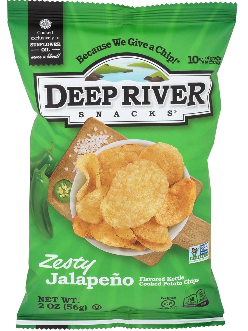 Deep River Zesty Jalapeño Chips.