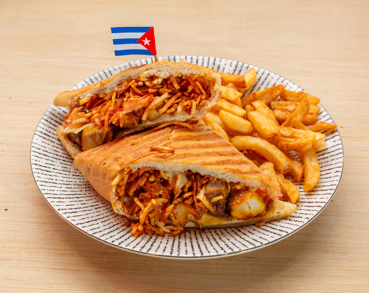 Chica's Chicken Sandwich Plate.