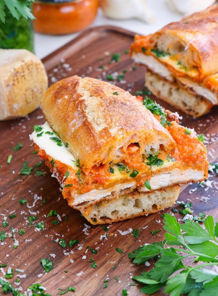 CHICKEN PARM A LA VODKA HERO.