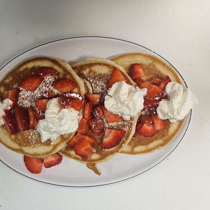 Strawberry Shortcake Pancakes.