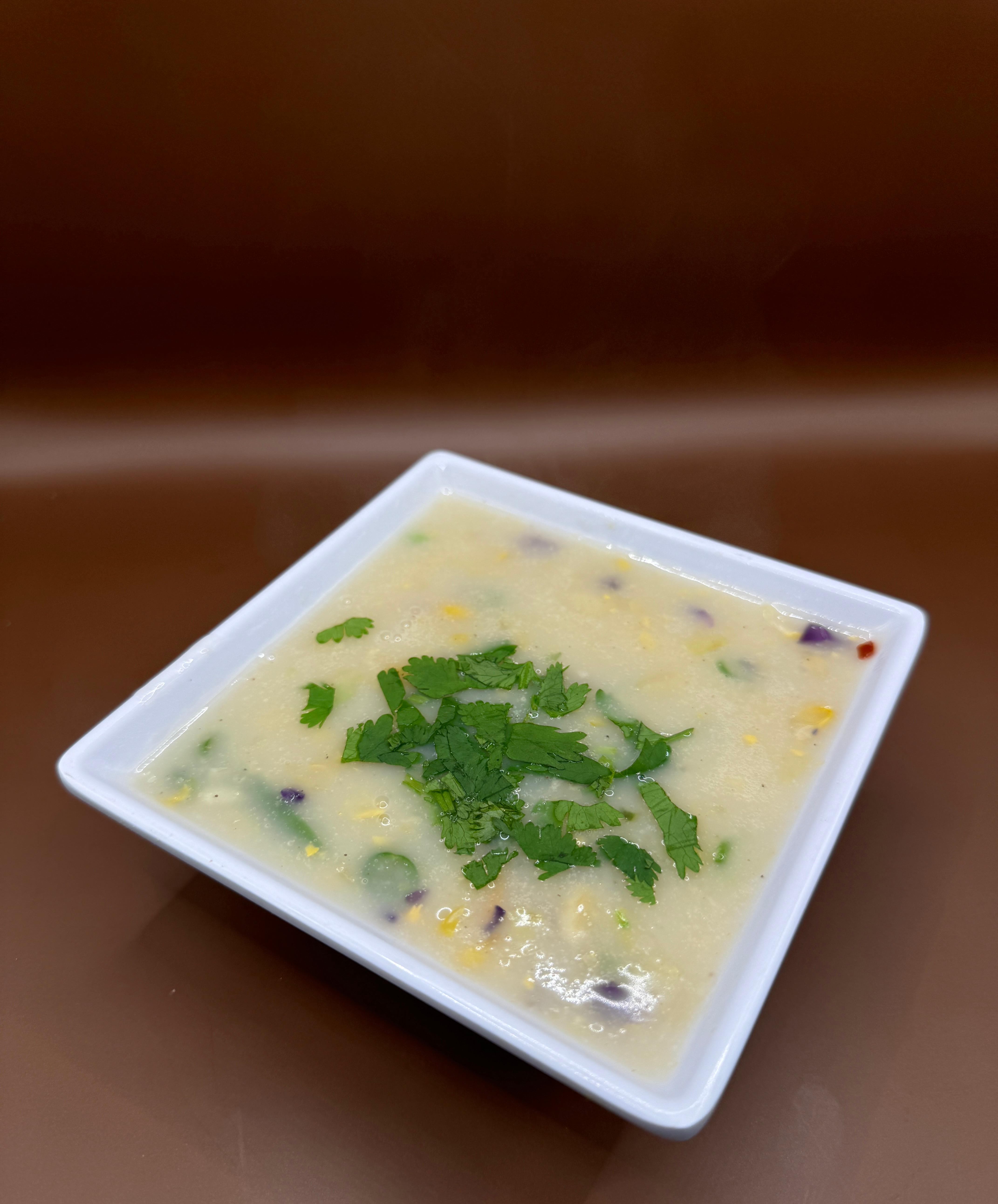 Sweetcorn Soup.