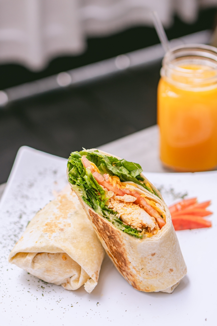 #99 Spicy Chicken Wrap.