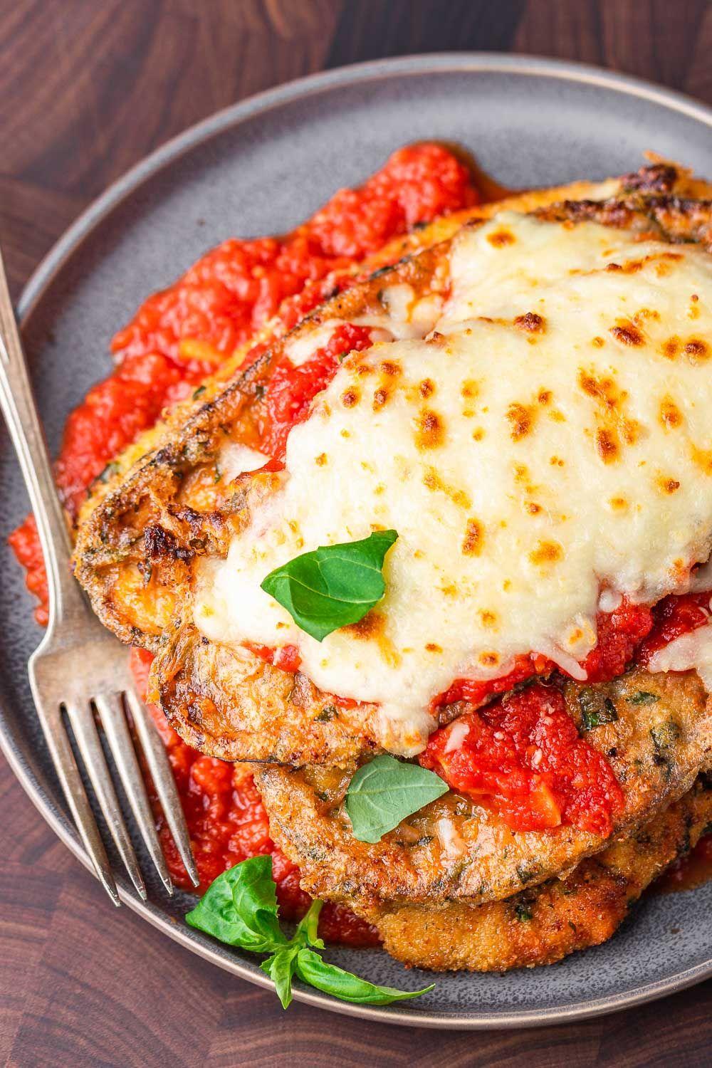 Eggplant Parmigiana.