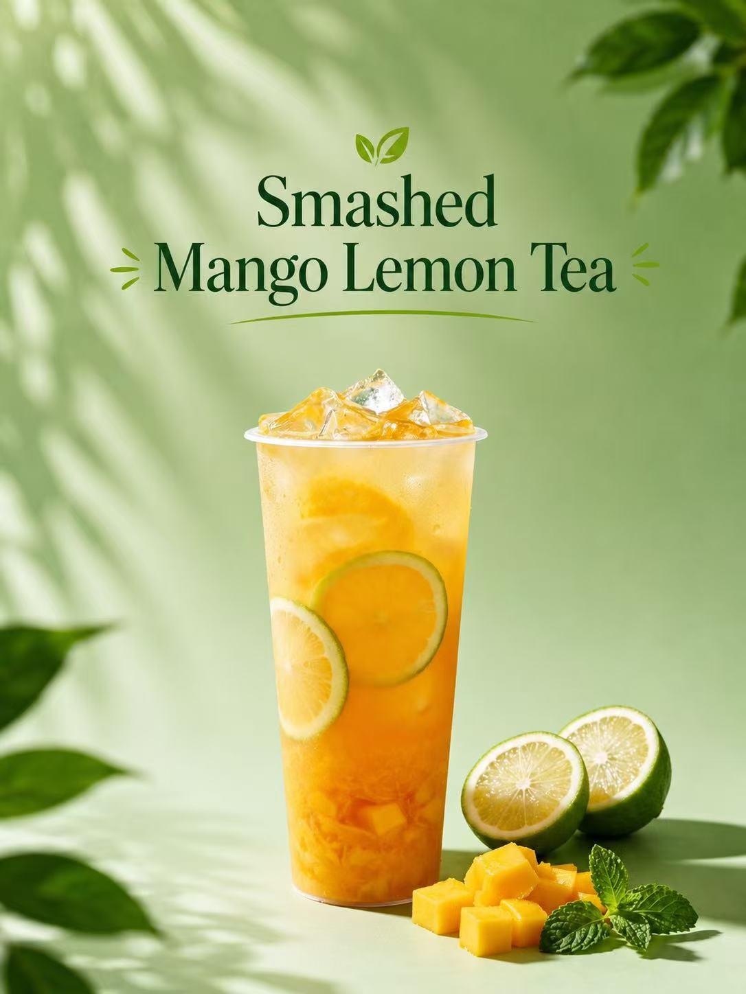 Smashed Mango Lemon Tea.