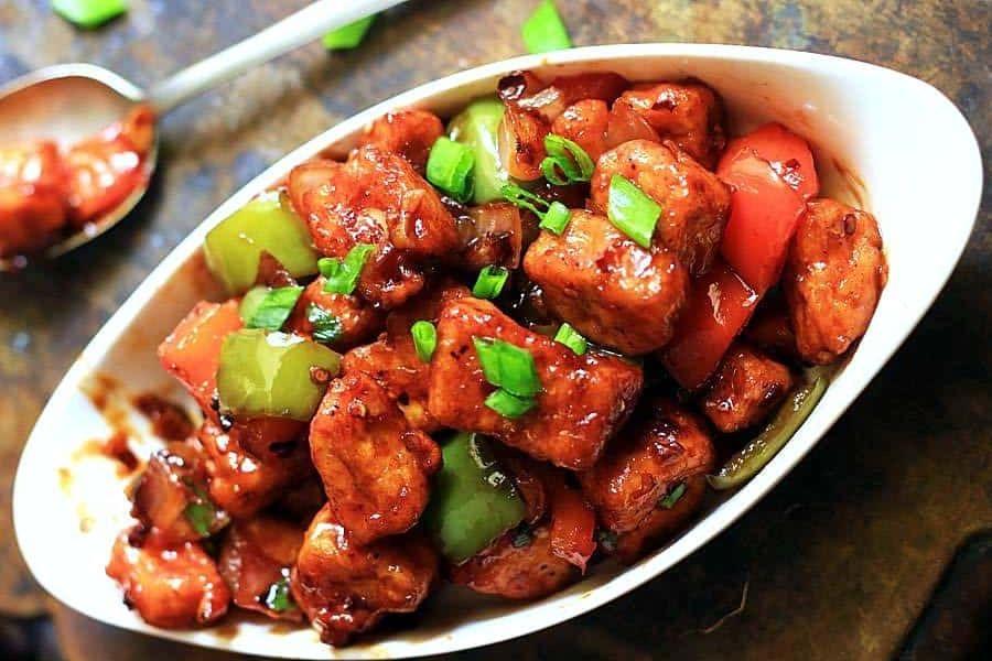Chicken Manchurian.