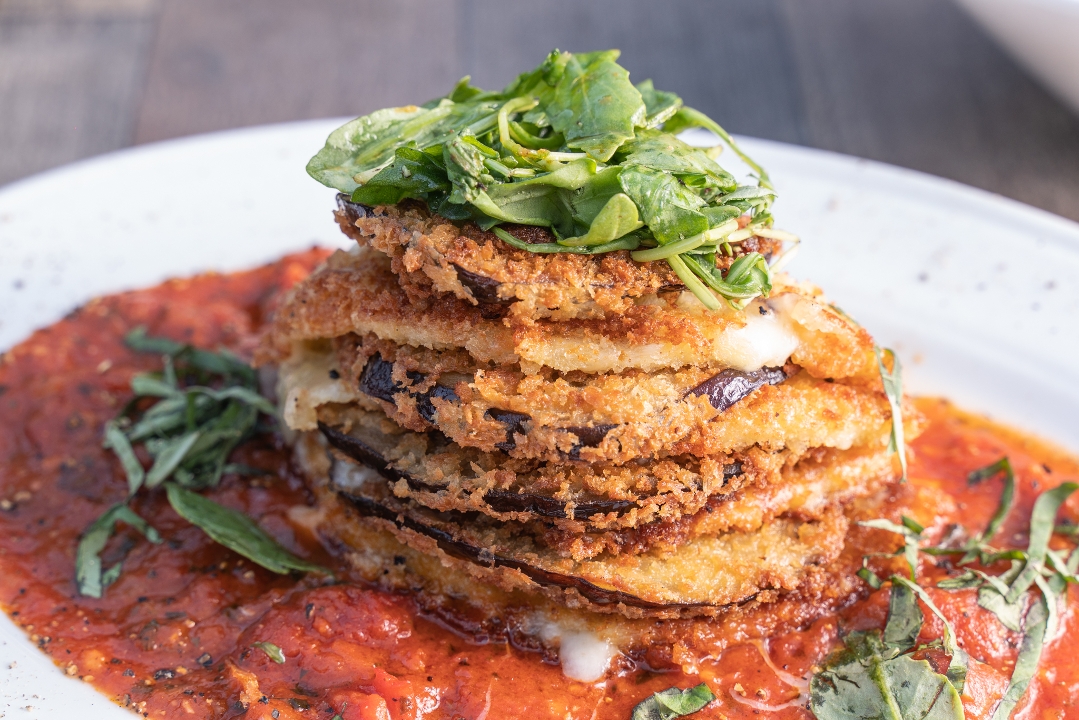 Eggplant Parmesan Stack.
