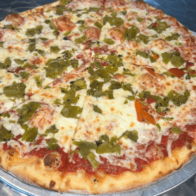 Green Chili Pizza.