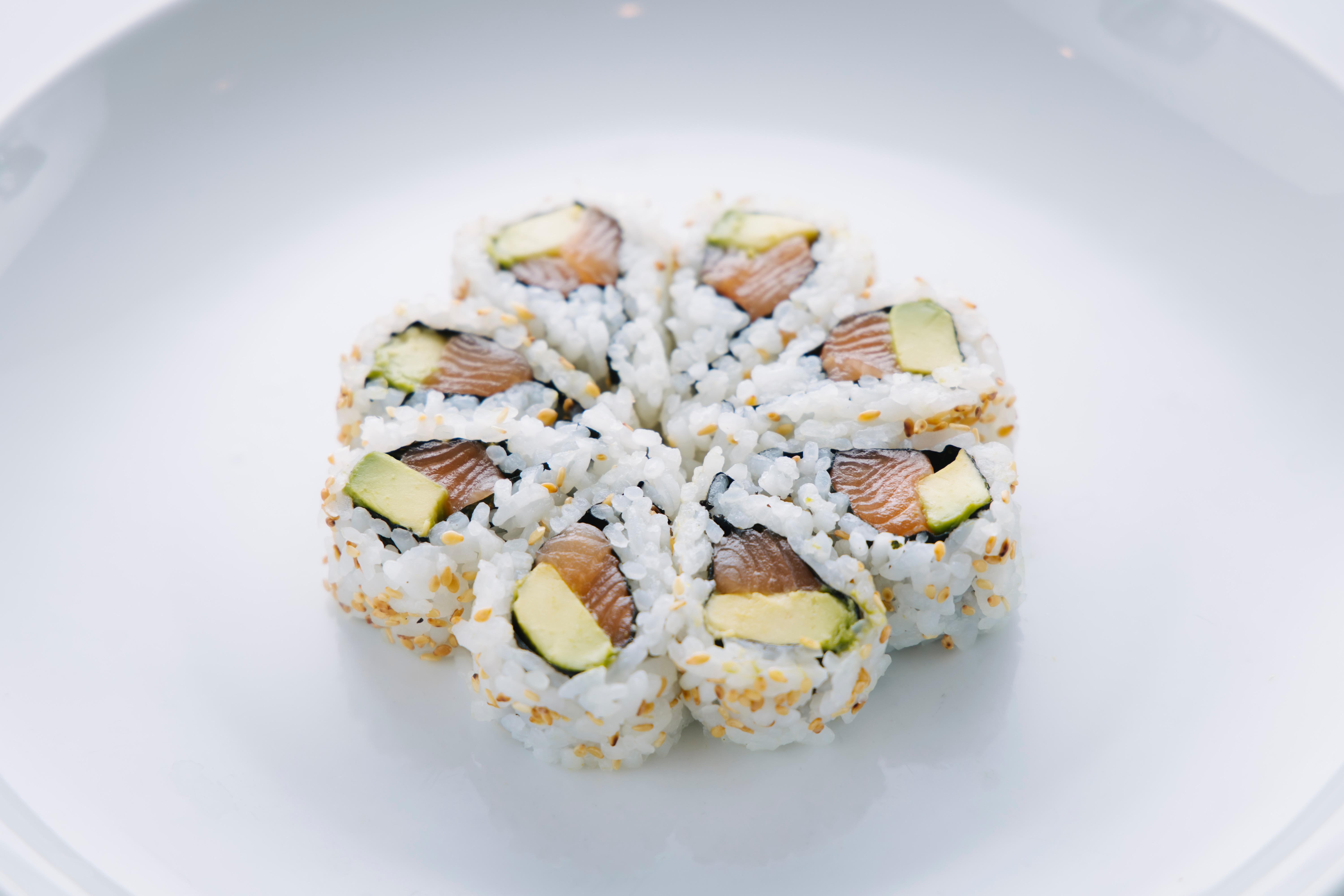 Salmon and Avocado Roll.