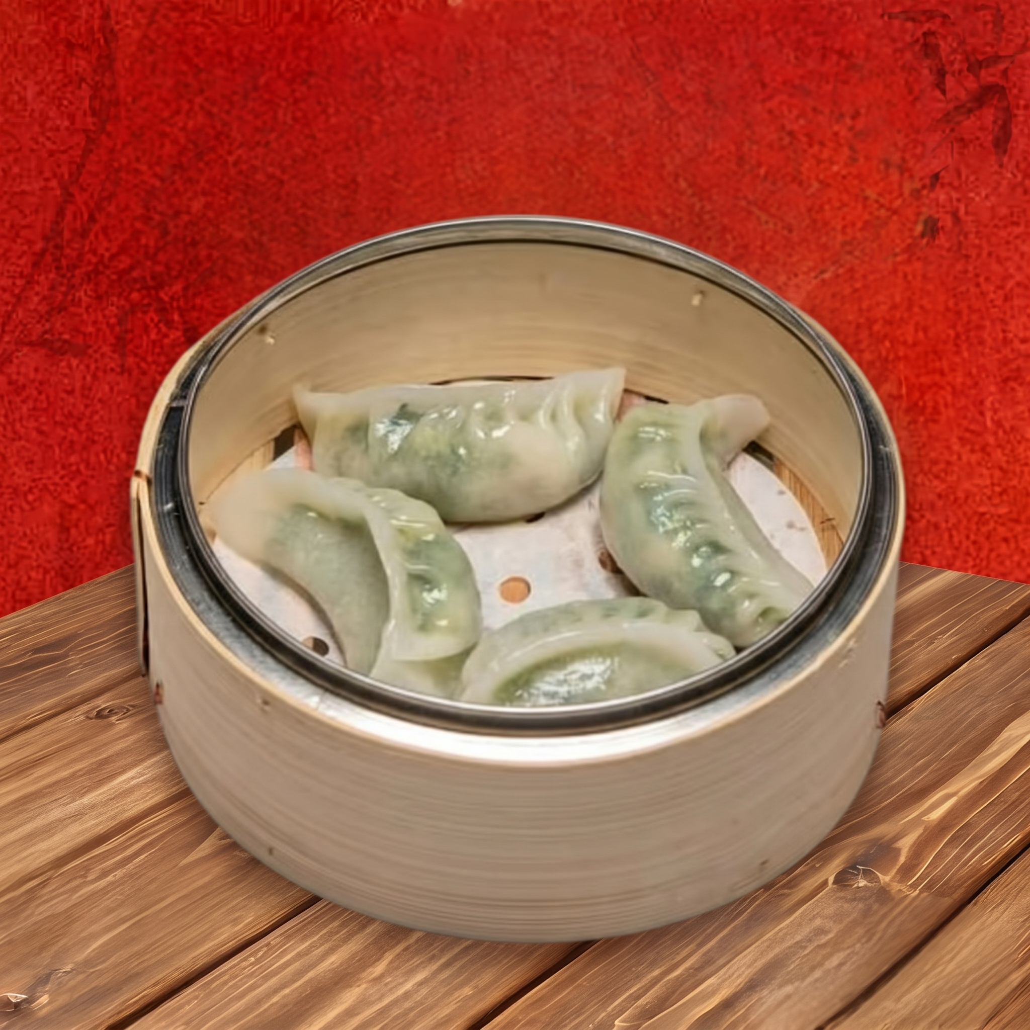 A4. 鮮蝦韭菜餃/Shrimp & Chives Dumplings Dim Sum.