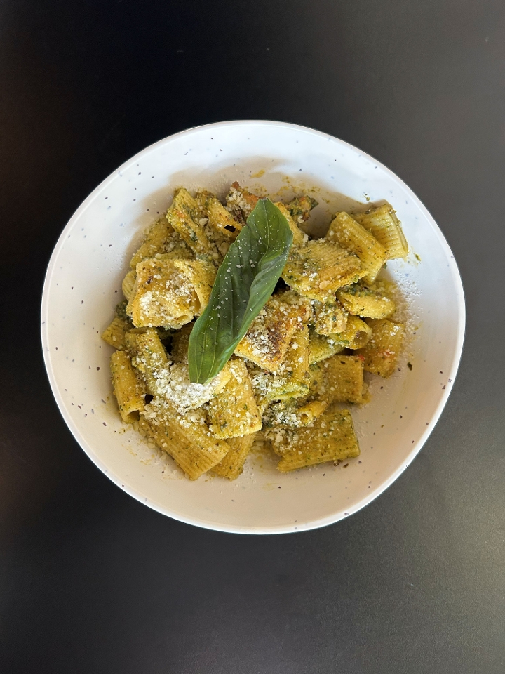 Chicken Pistachio Pesto Pasta.