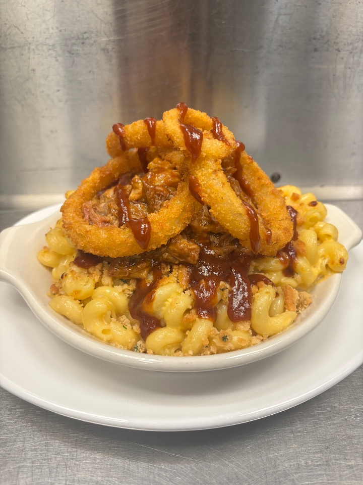 BBQ Pulled Pork Mac & Cheese.