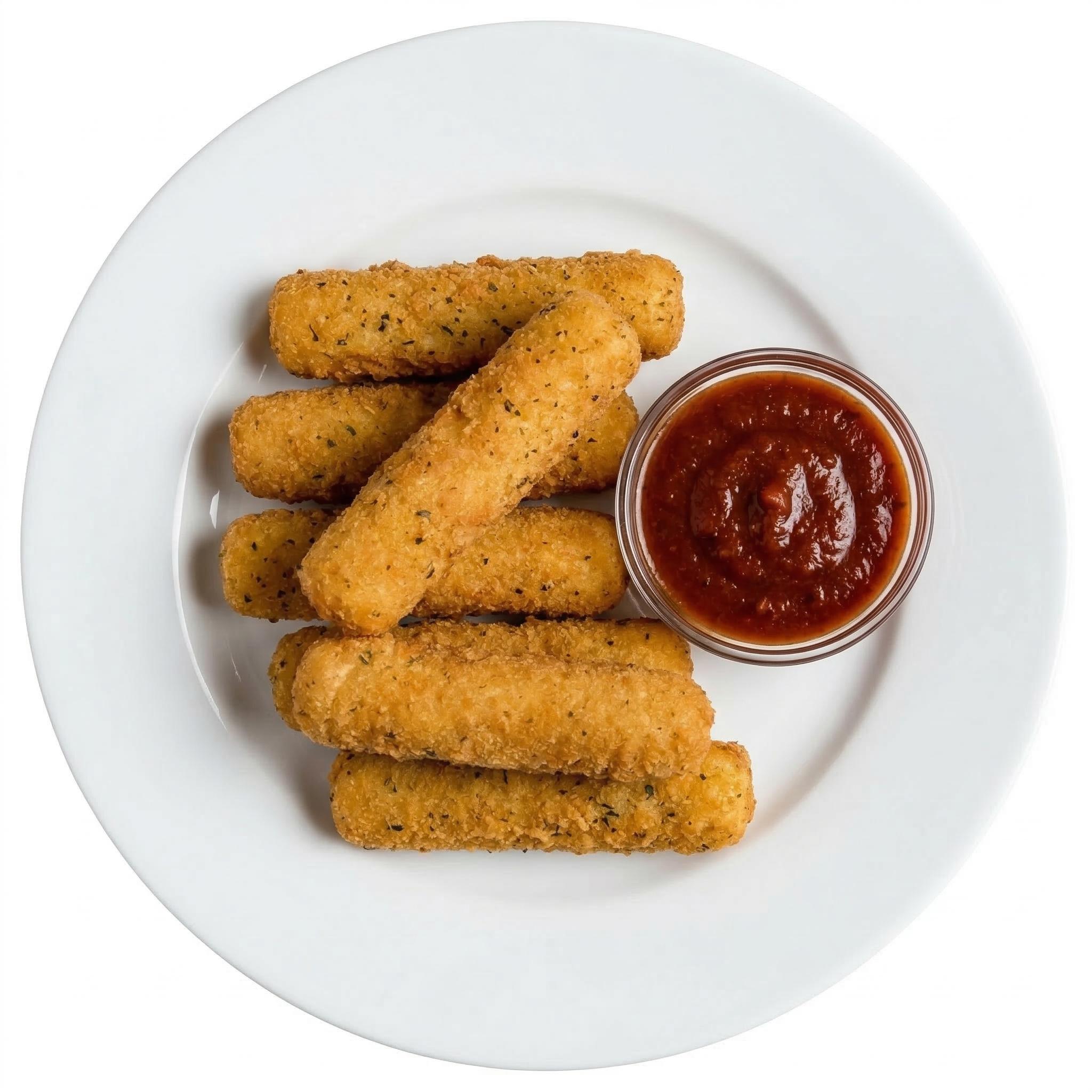 Fried Mozzarella Sticks.