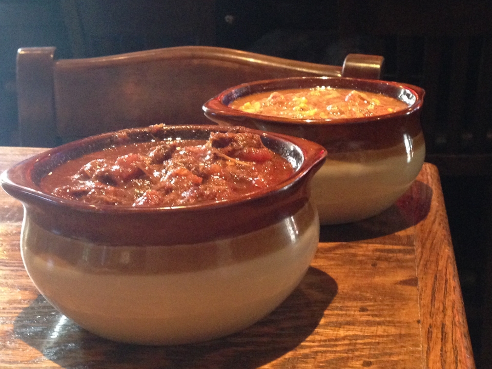 Bowl Stew with muffin.