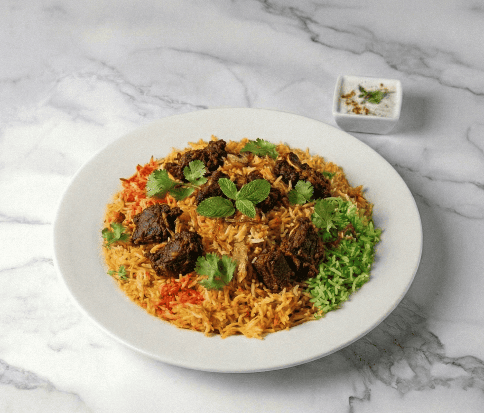 Goat Fry Biryani.