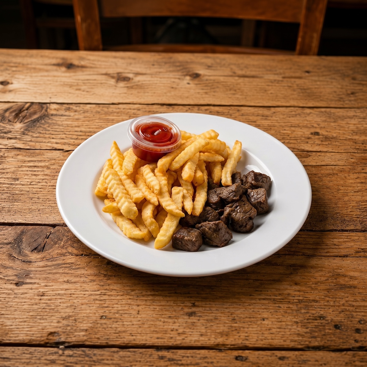 Kids Steak Tips & Fries.