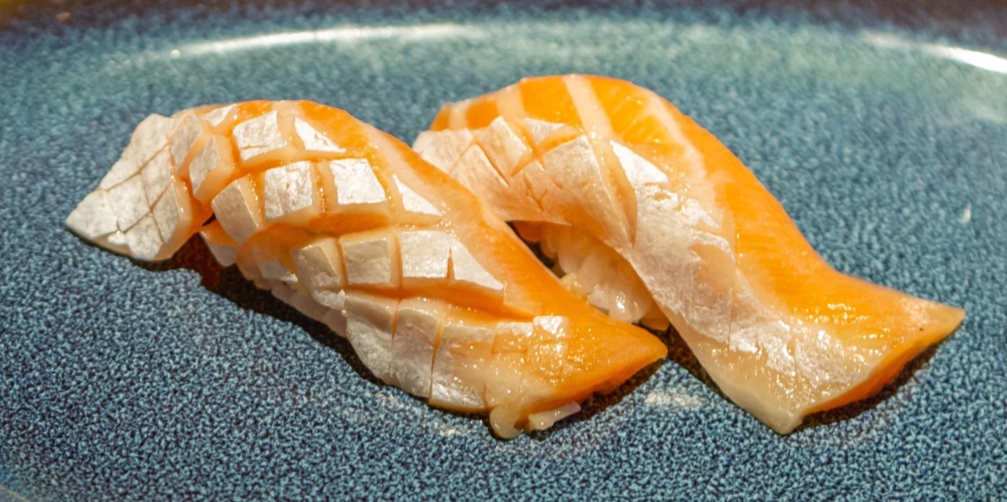 Fatty Salmon Nigiri.