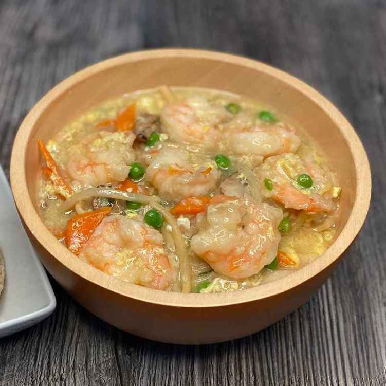 O1. 蝦龍糊/Jumbo Shrimp w/ Lobster Sauce.