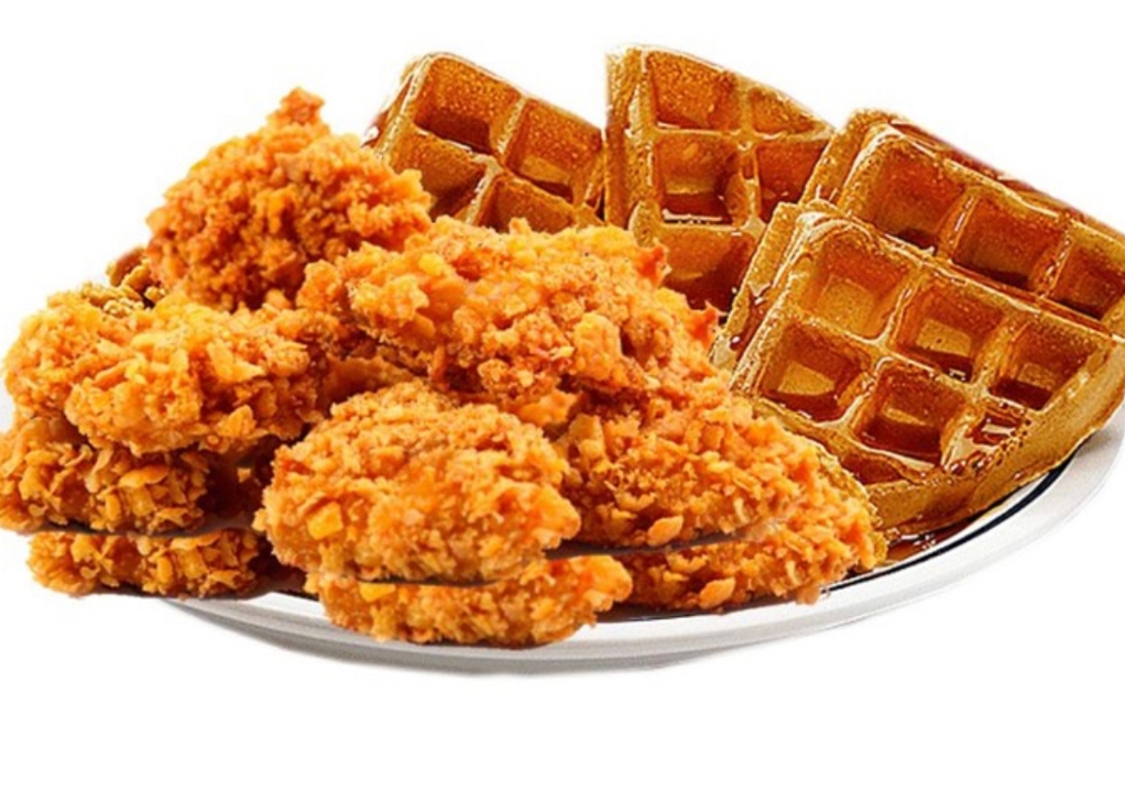 10 pc. Chicken Wings & Waffles.