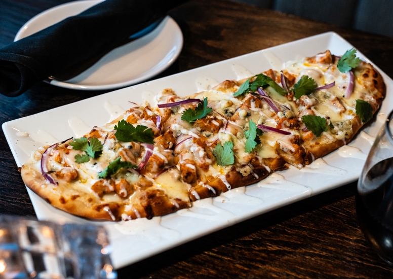 Flatbread Buffalo Chicken.