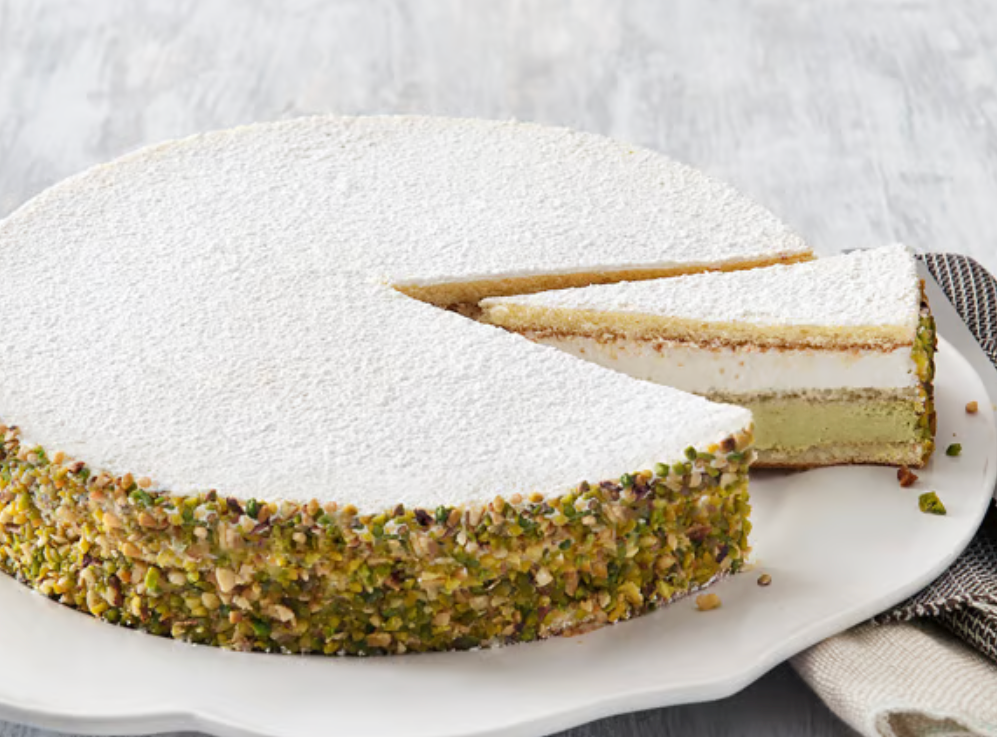 Pistachio Cake (12 Slices).