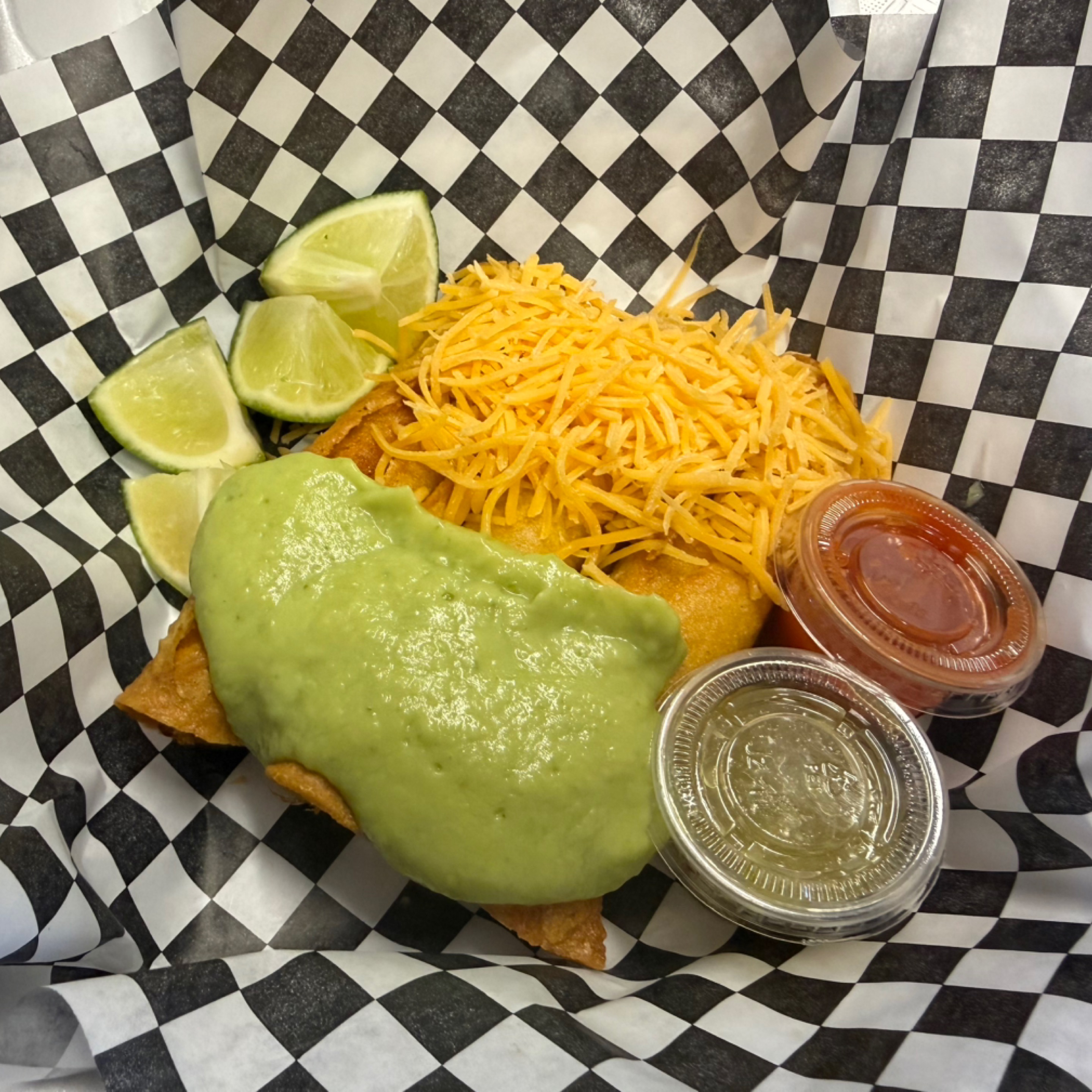 3 Rolled Tacos.