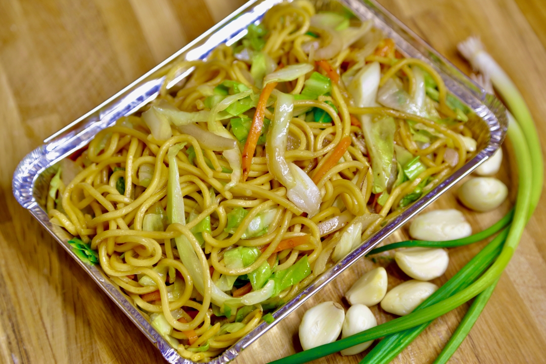 Veggie Stir-Fried Lo-Mein Noodles.