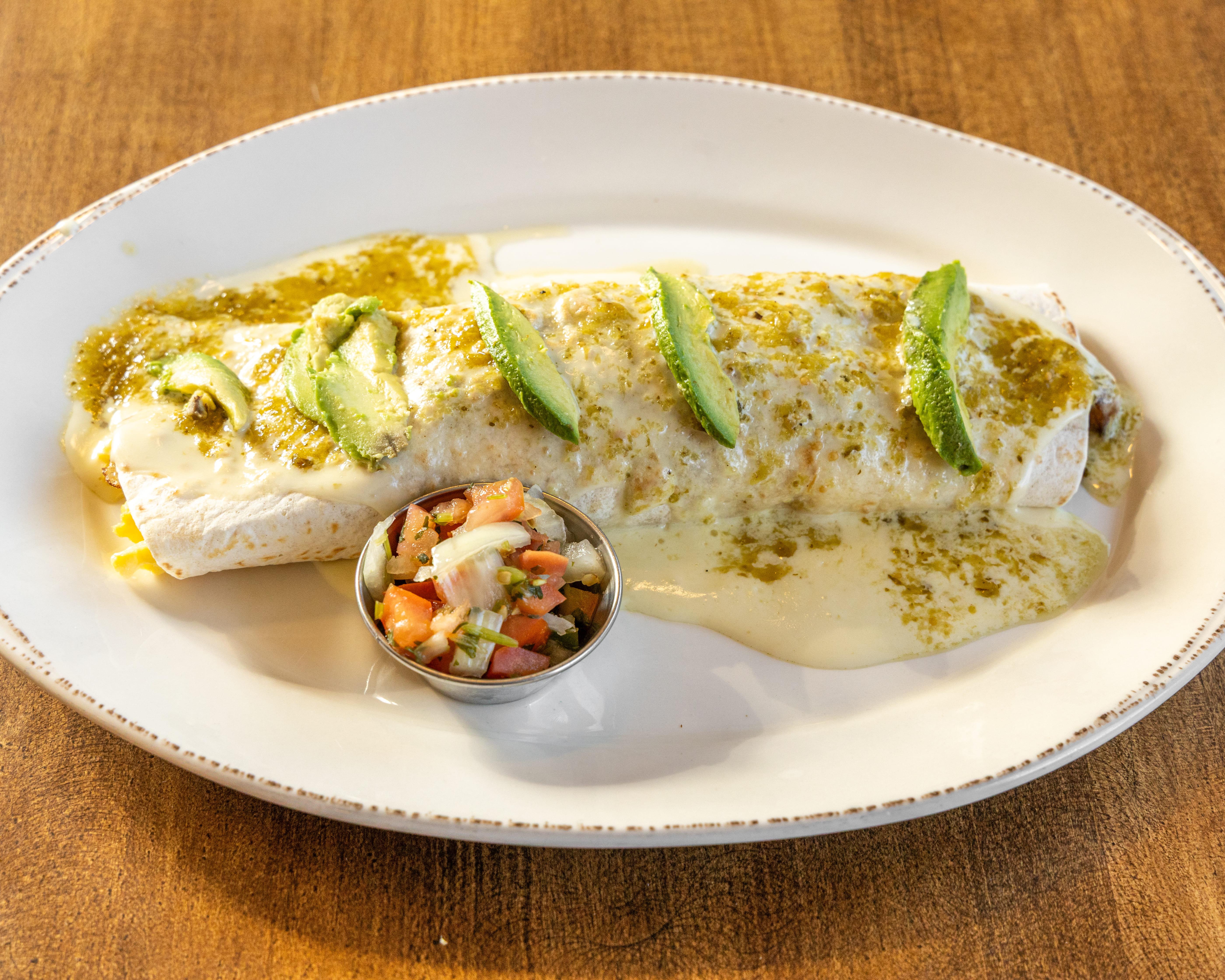 Chorizo & Eggs Burrito.
