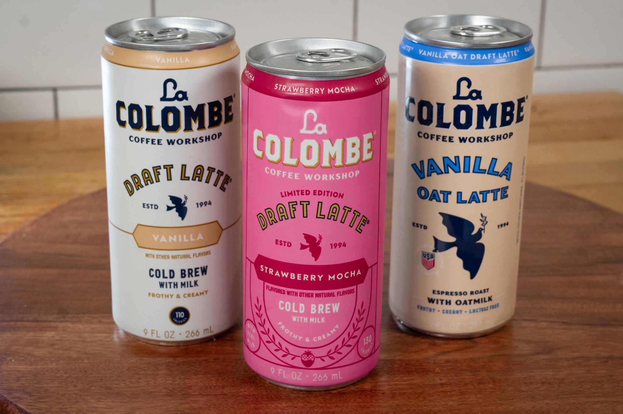 La Colombe Latte Cans.