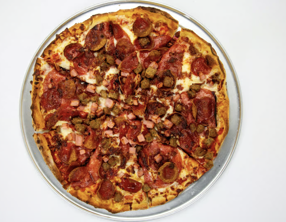 Large Meat Market Pizza.