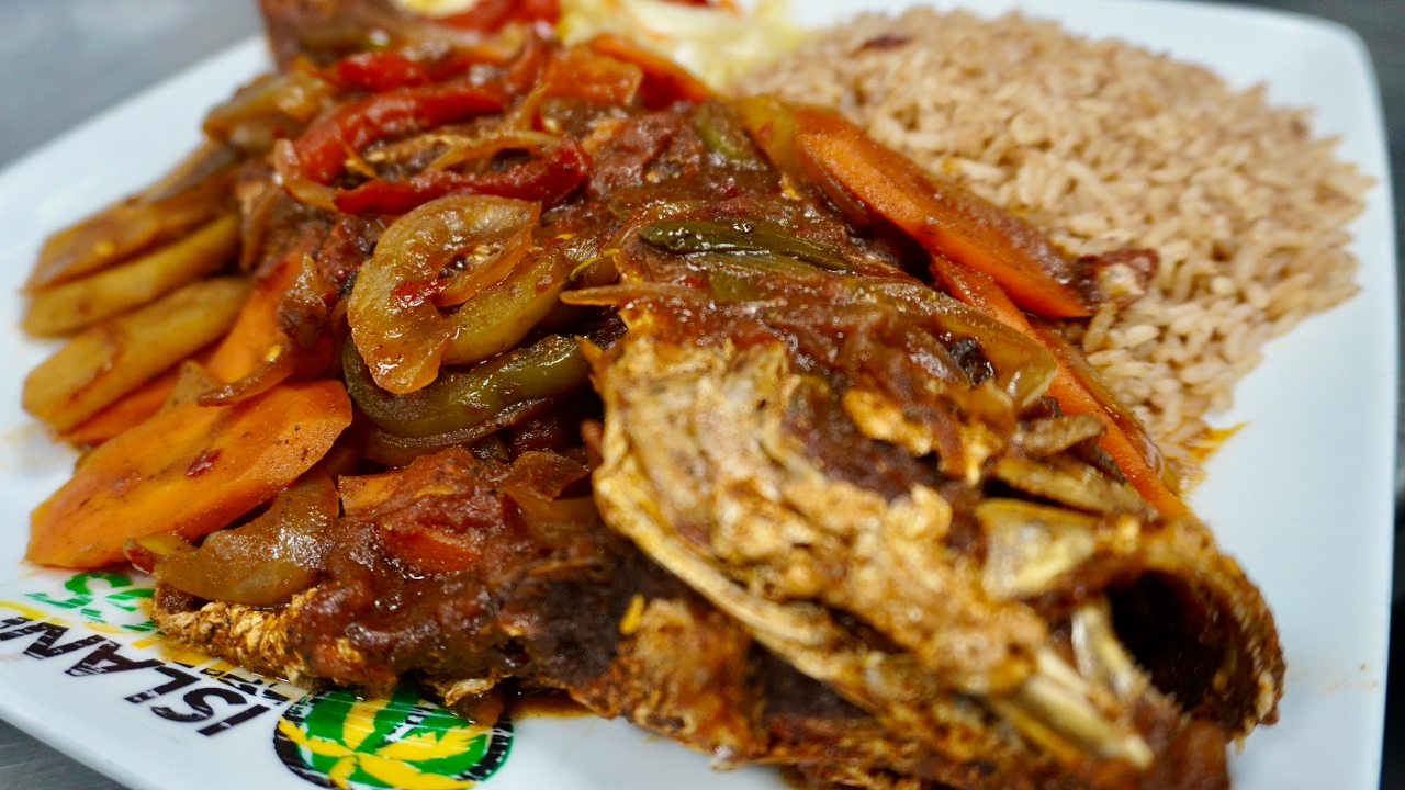 Brown Stew Fish.