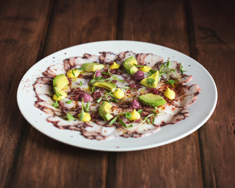 Octopus Carpaccio.