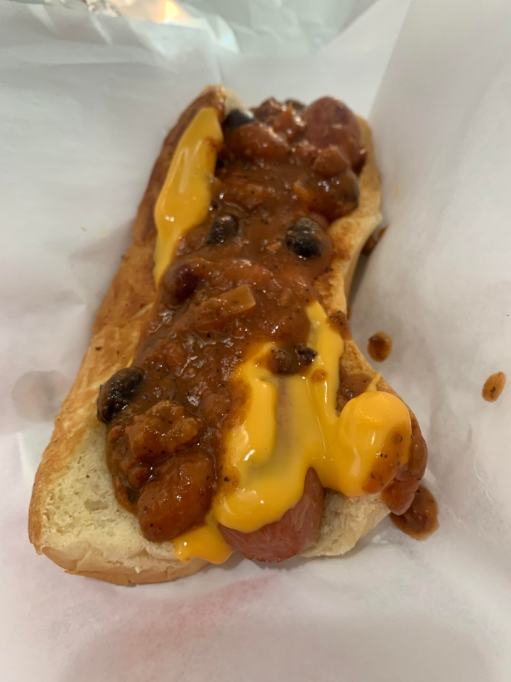 Chili Cheese Dog.