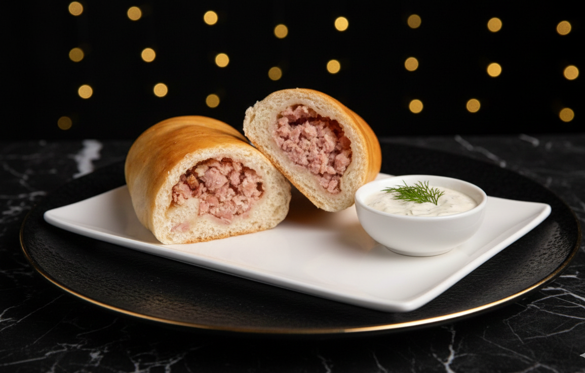 -Ham and Cheese Cachito/Cachito Jamon y Queso.