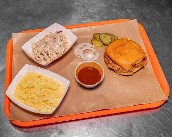 Pulled Pork Sandwich.