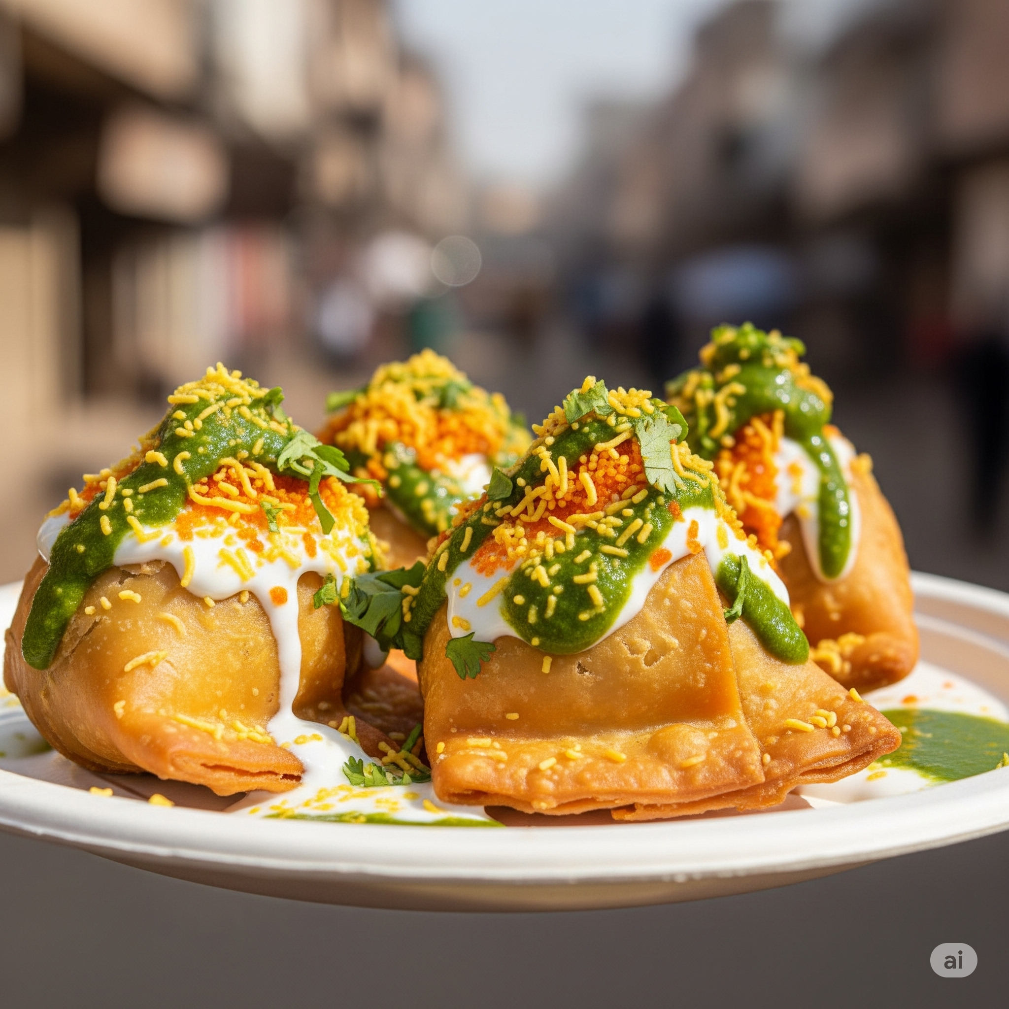 Samosa Chaat.