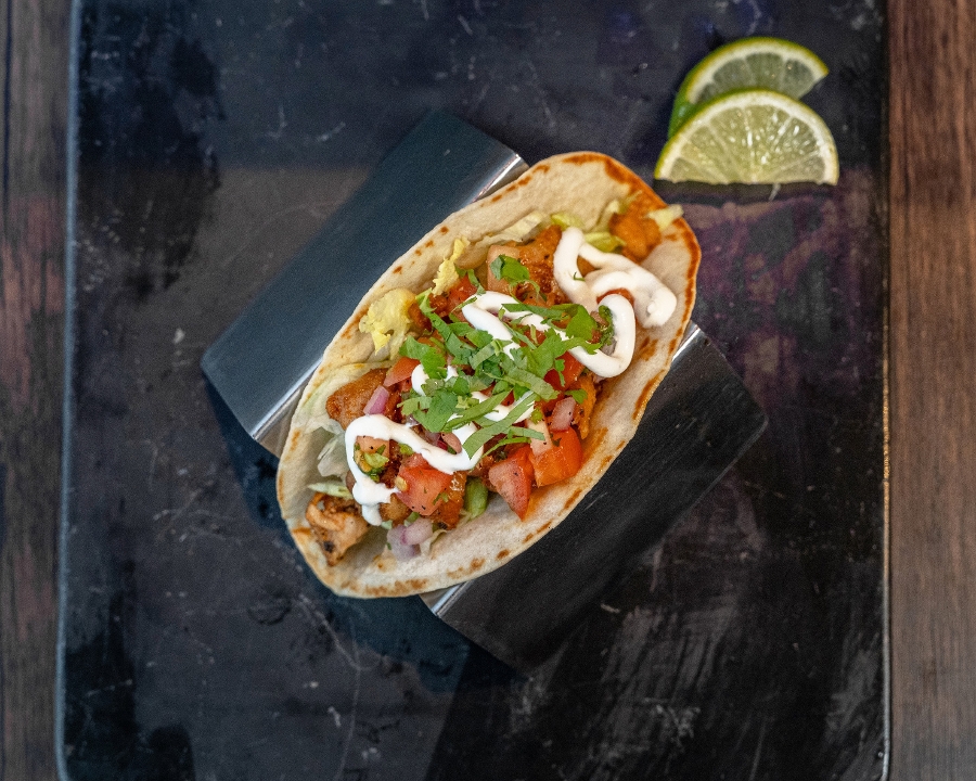 CHICKEN AL PASTOR TACO.