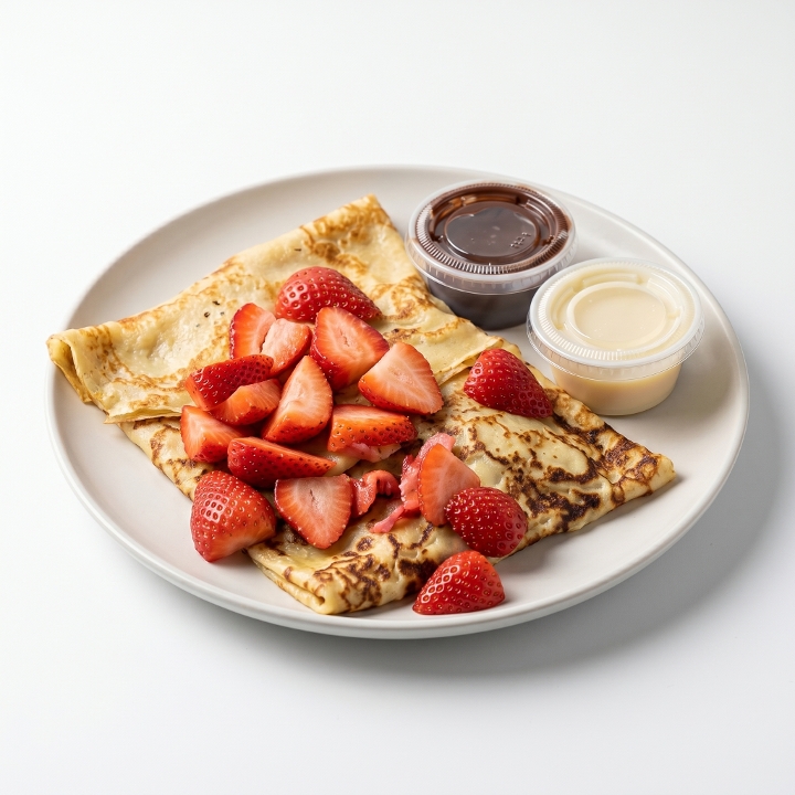 Kids Two Crepes w/ Fruit.