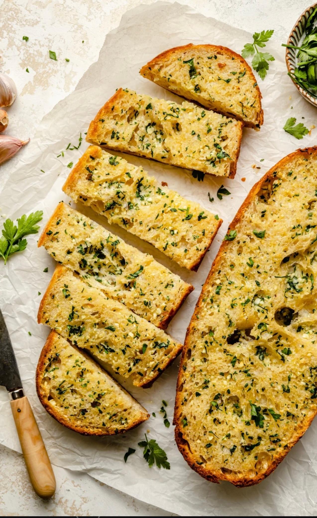 GARLIC BREAD.
