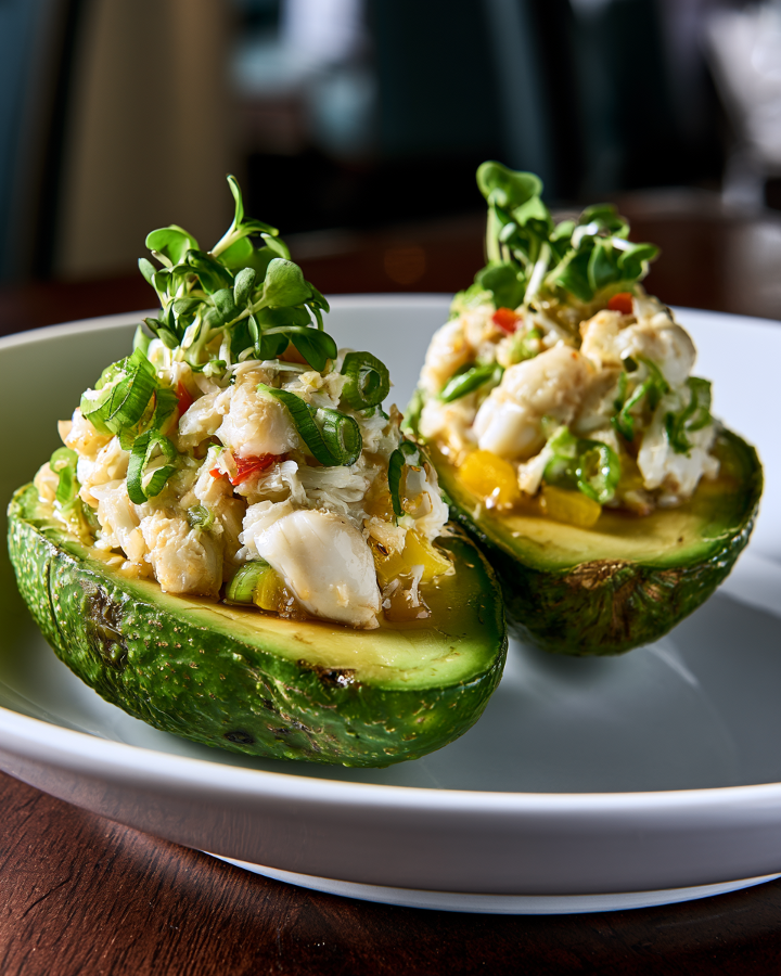 Crab-Stuffed Avocado.