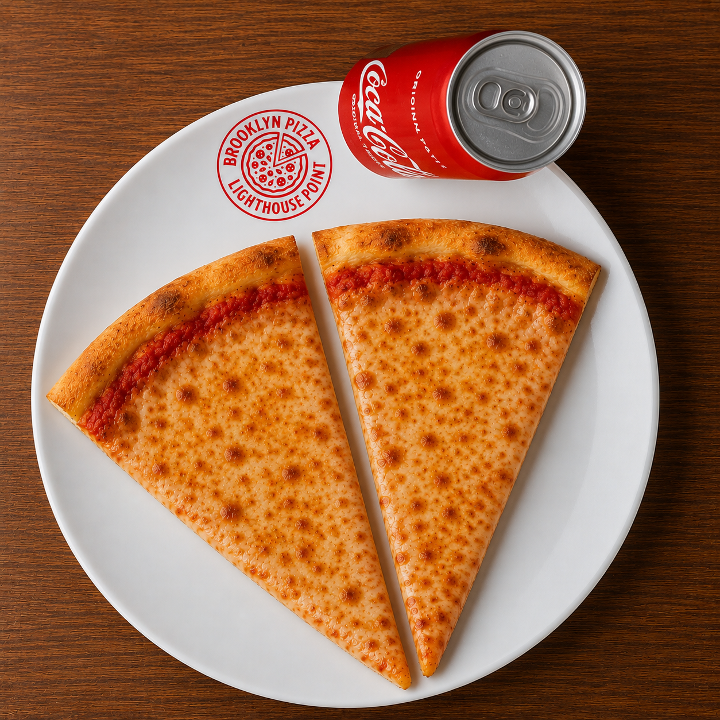 2 Cheese Slices + Can Soda.