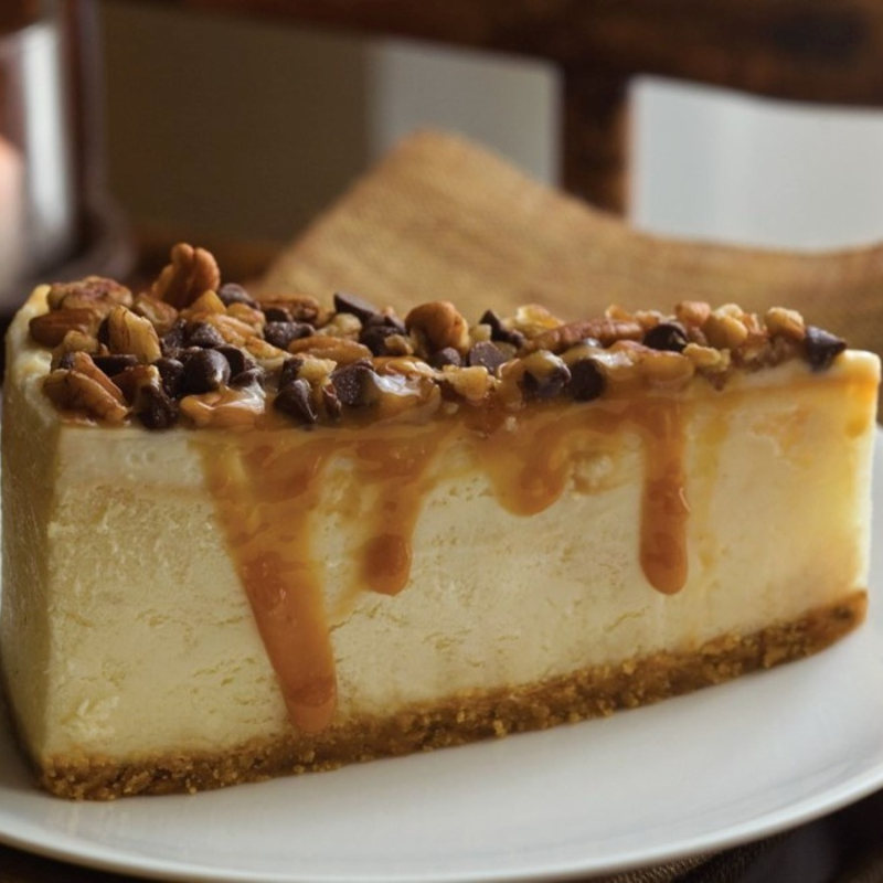 Turtle Cheesecake.