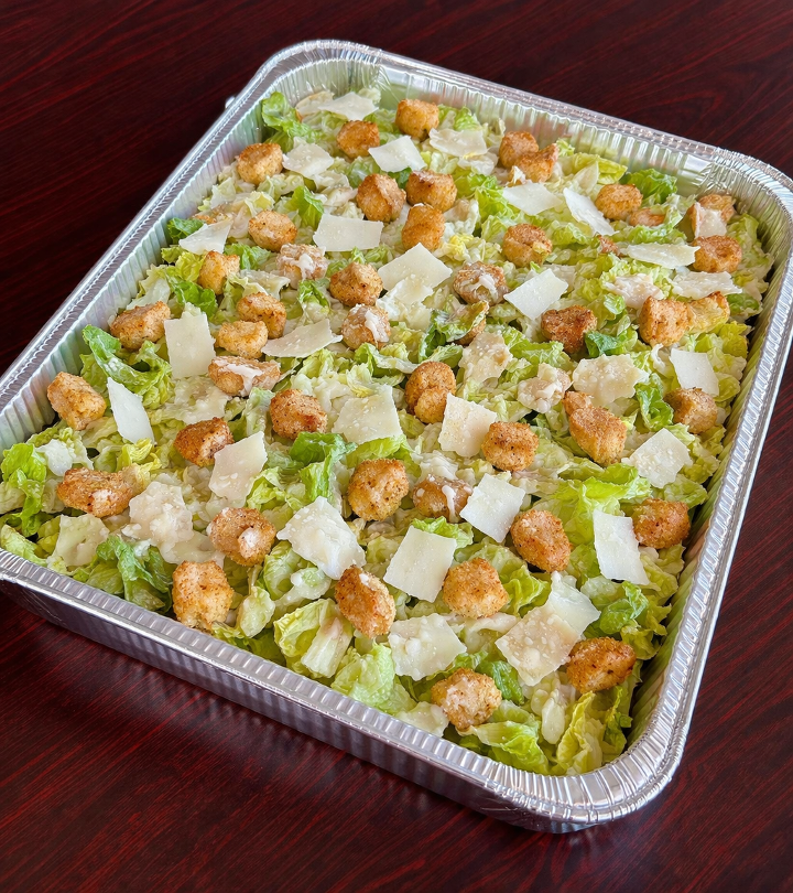 Half Pan Caesar Salad.