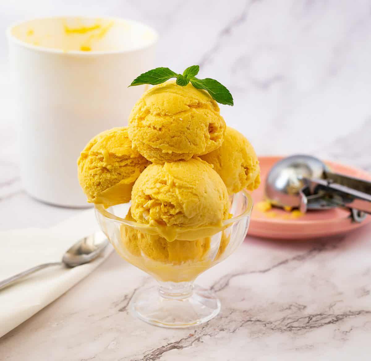 Mango Ice Cream.