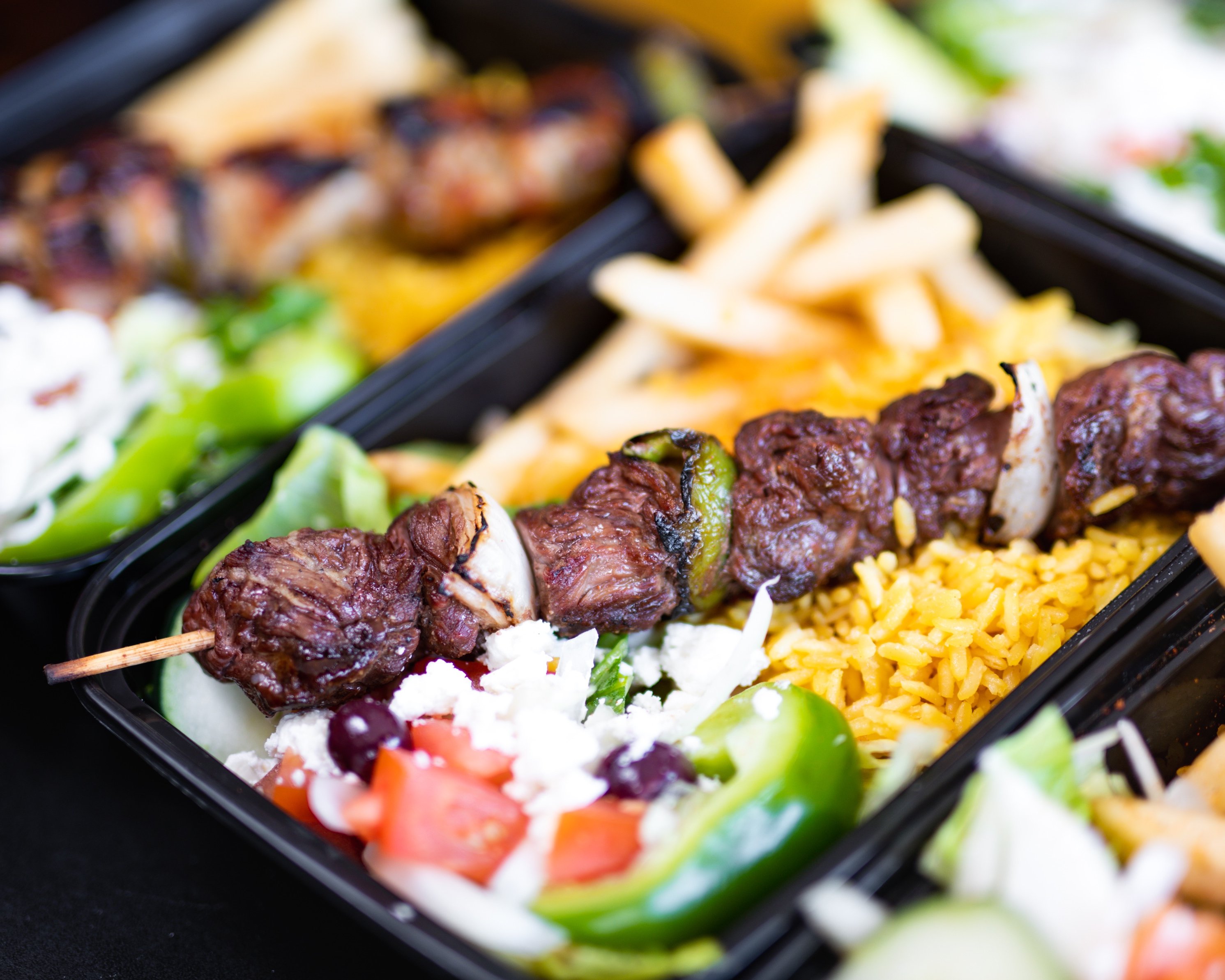 Beef Kabob Lunch Box.