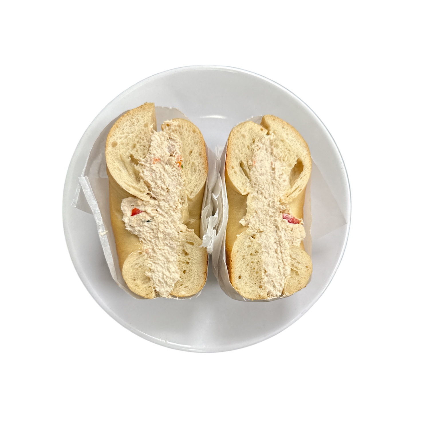 Lite Tuna Vegetable Salad Sandwich.