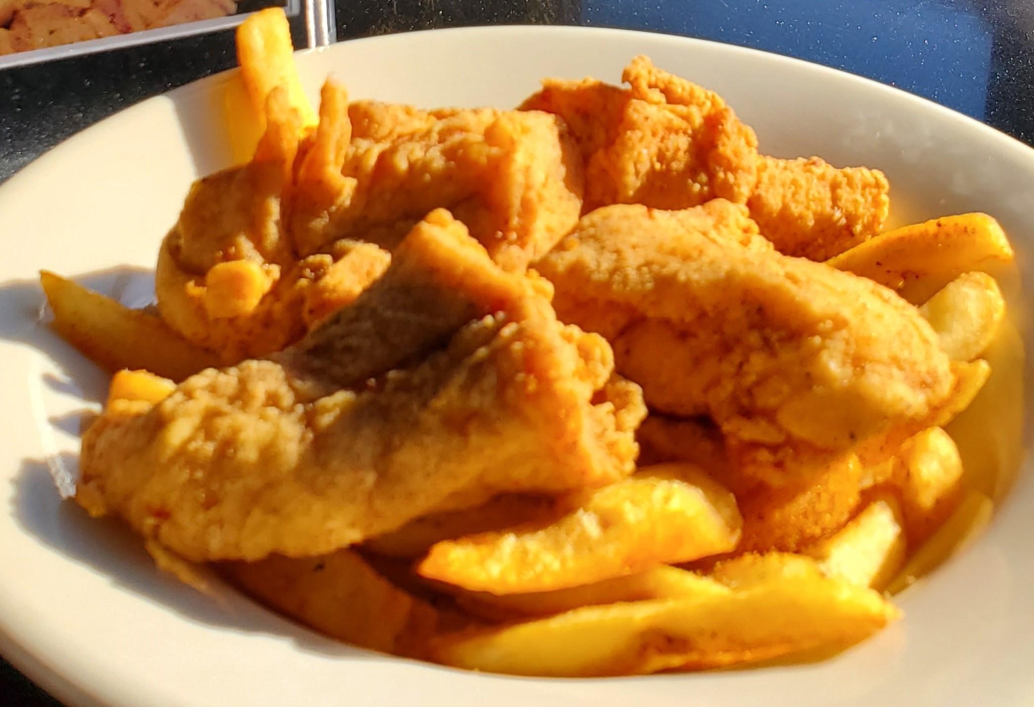 Kids Chicken Tenders & Fries.
