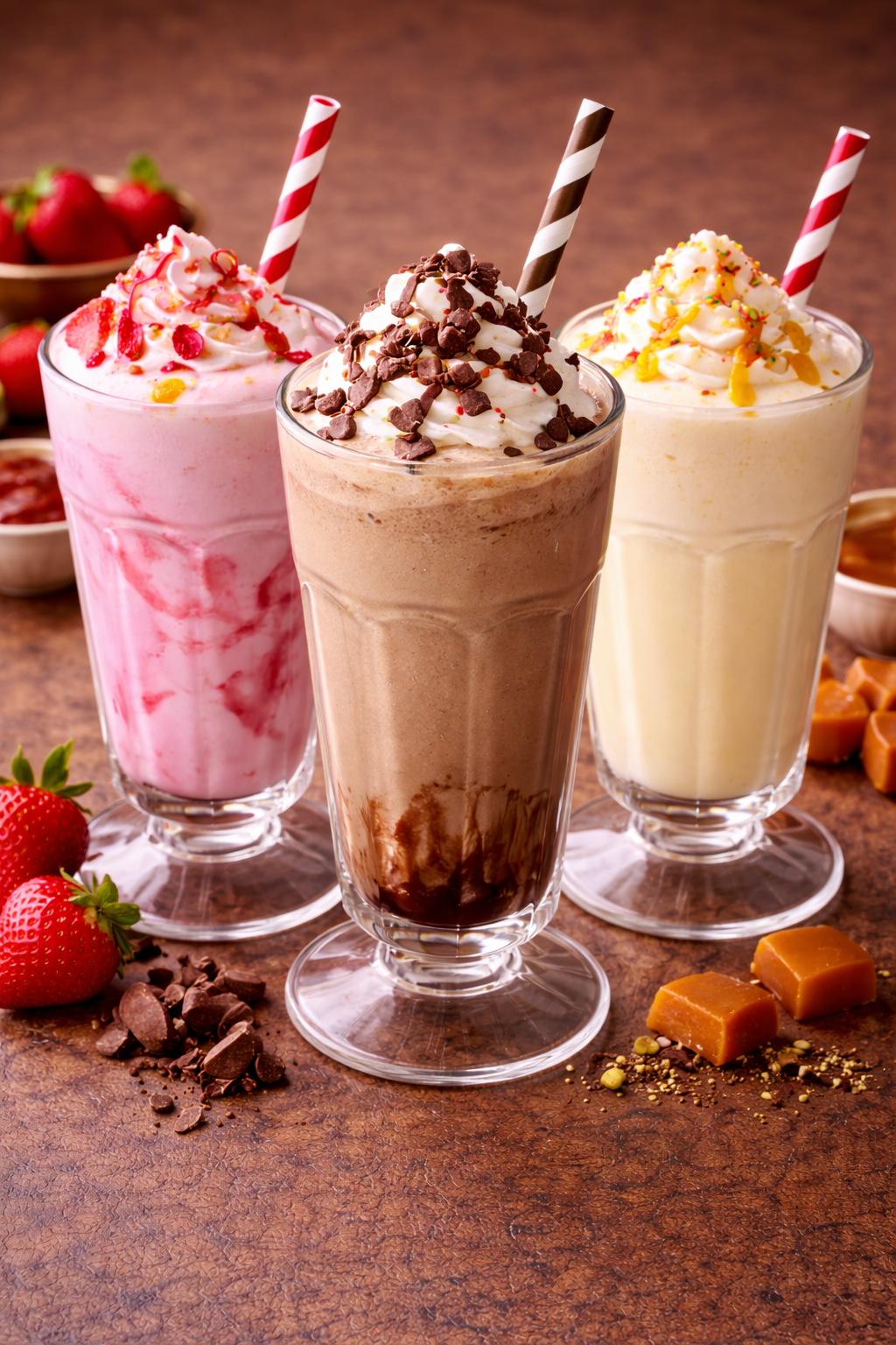 MILK SHAKE WITH ICE CREAM.