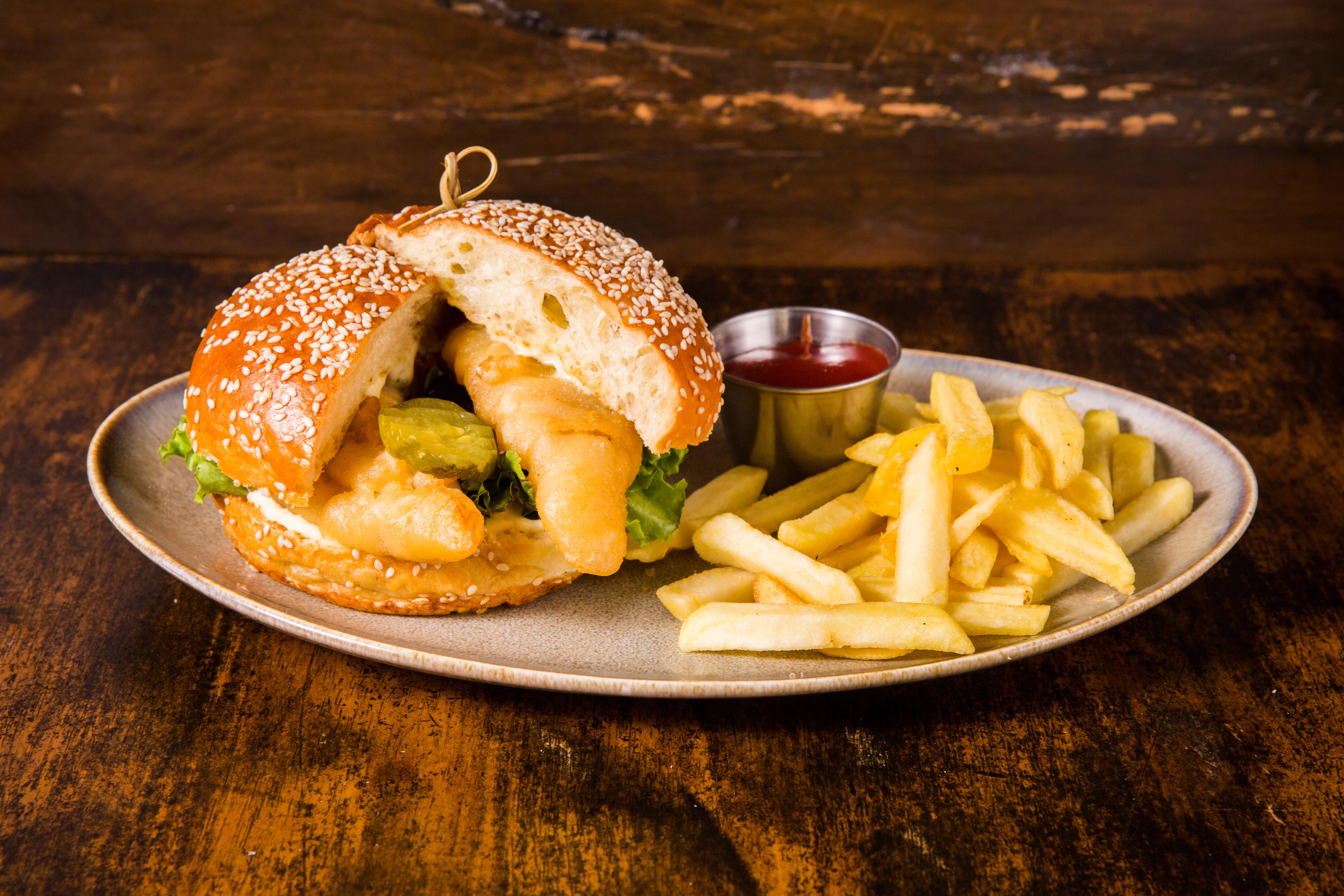 FoHi Crispy Cod Burger.