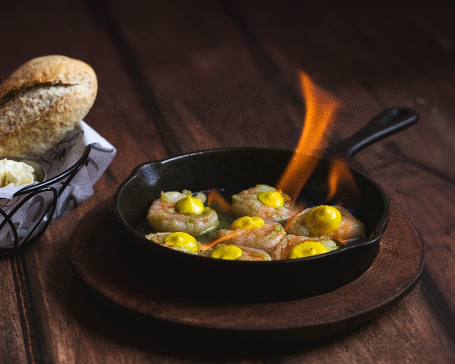 Flamed Shrimps.