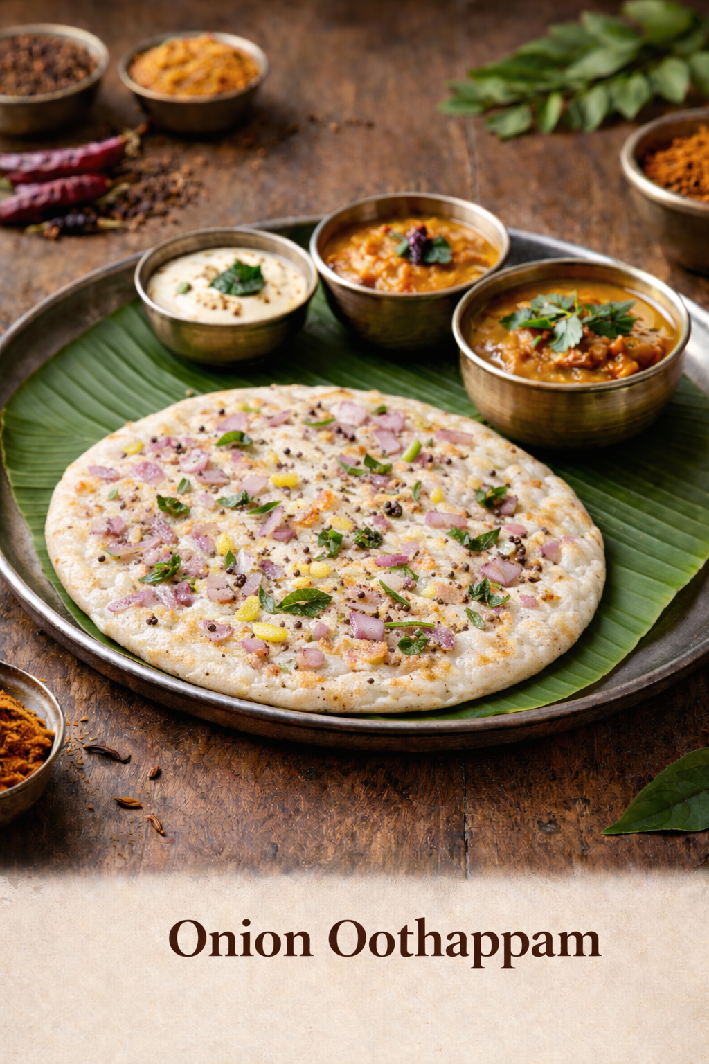 Onion Uthappam.